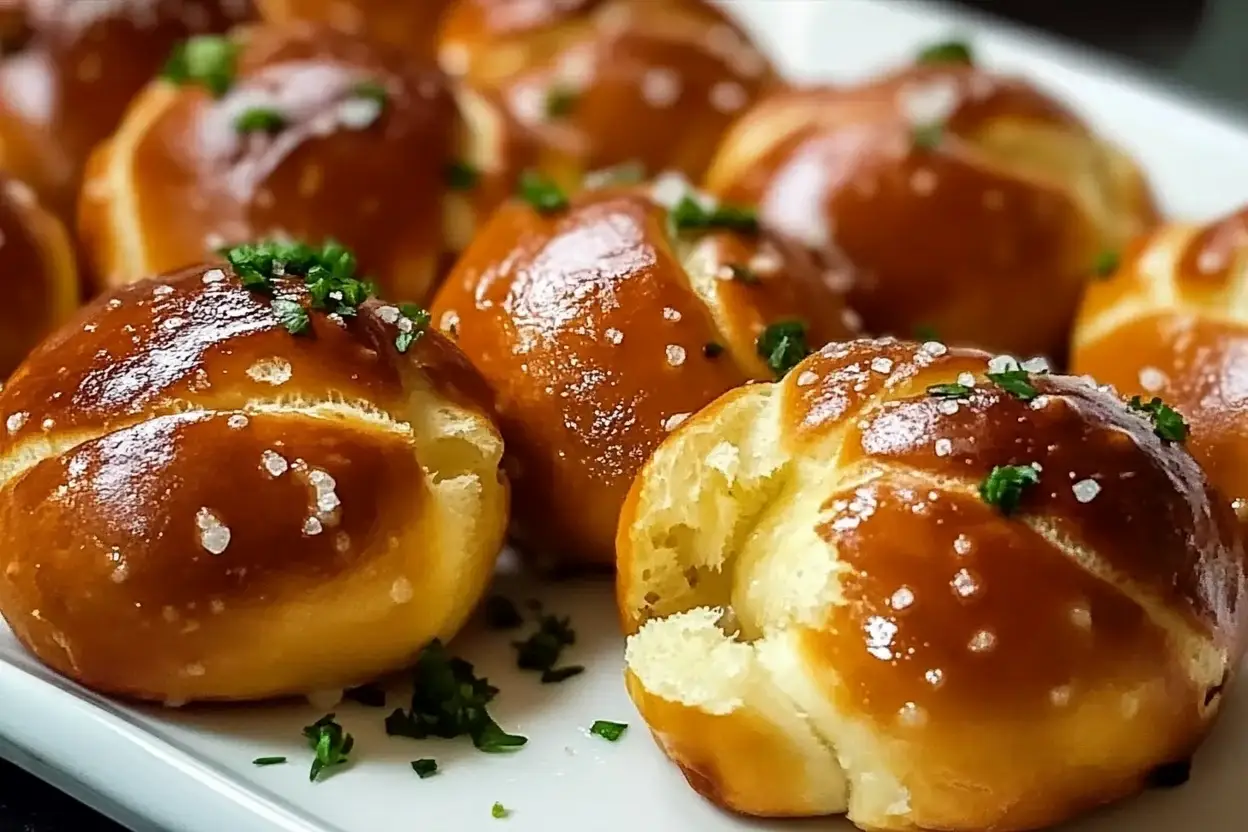 garlic butter pretzel bites