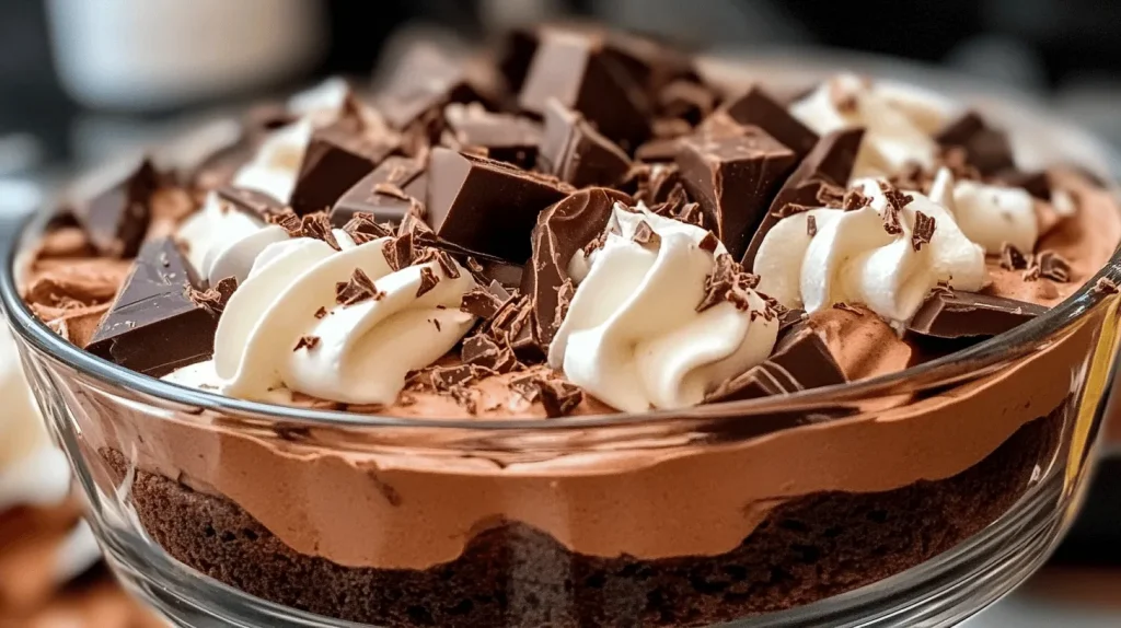 Triple Chocolate Brownie Trifle
