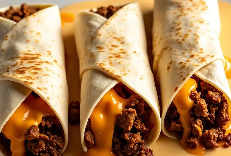 Beef and Cheese Burritos