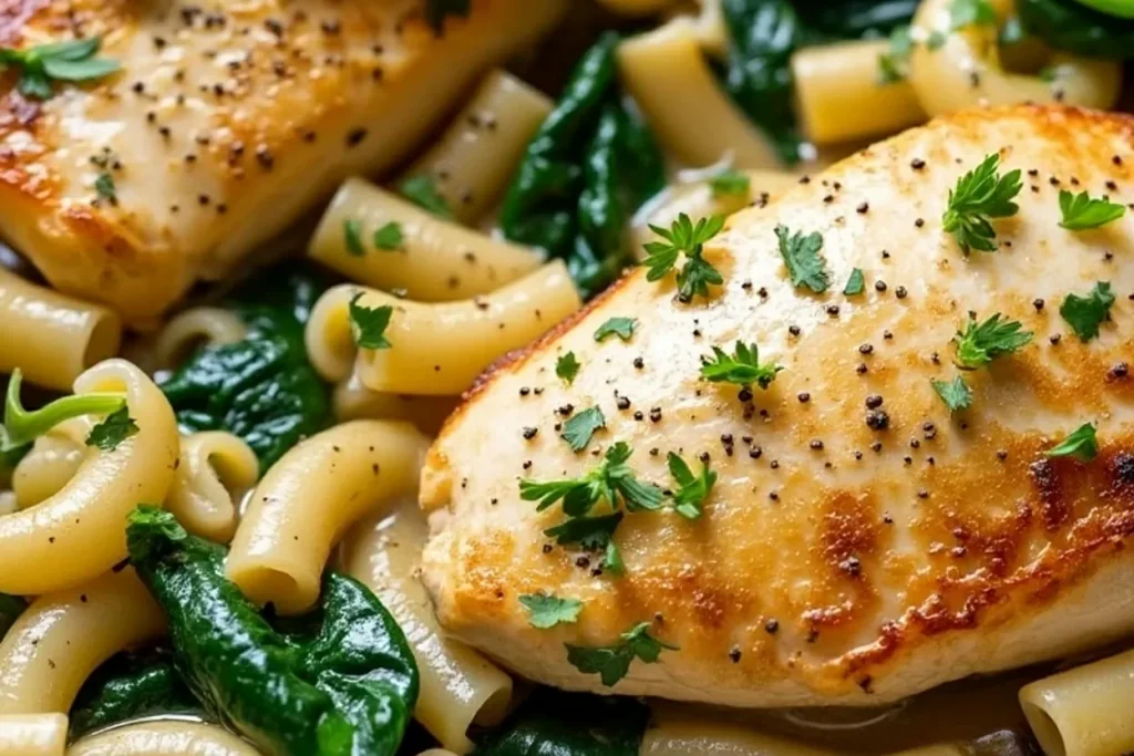 Boursin Orzo with Chicken