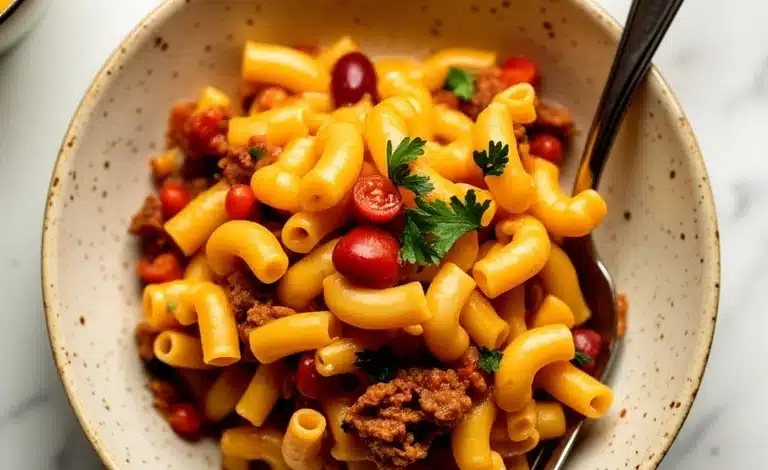 Creamy Chili Mac and Cheese