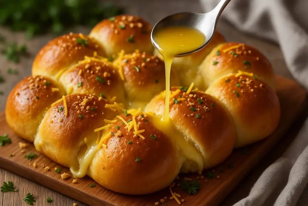 Soft Hawaiian Roll Garlic Bread
