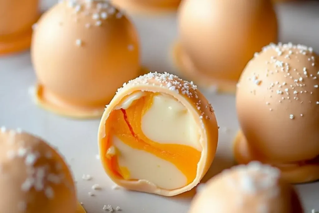 No Bake Orange Creamsicle Truffles