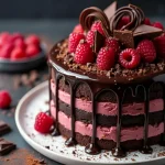 Raspberry Chocolate Mousse Cake