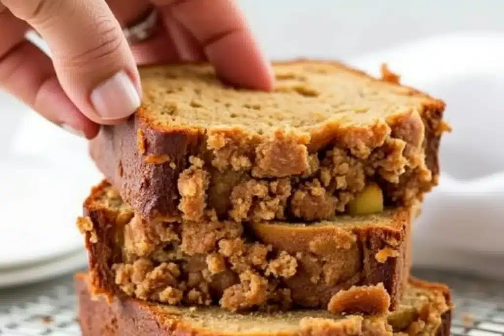 Apple Cinnamon Streusel Bread