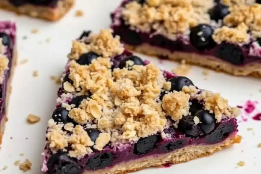 blueberry oatmeal crumble bars