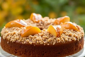 Caramel Apple Crumb Cake