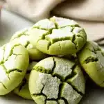 Matcha Crinkle Cookies