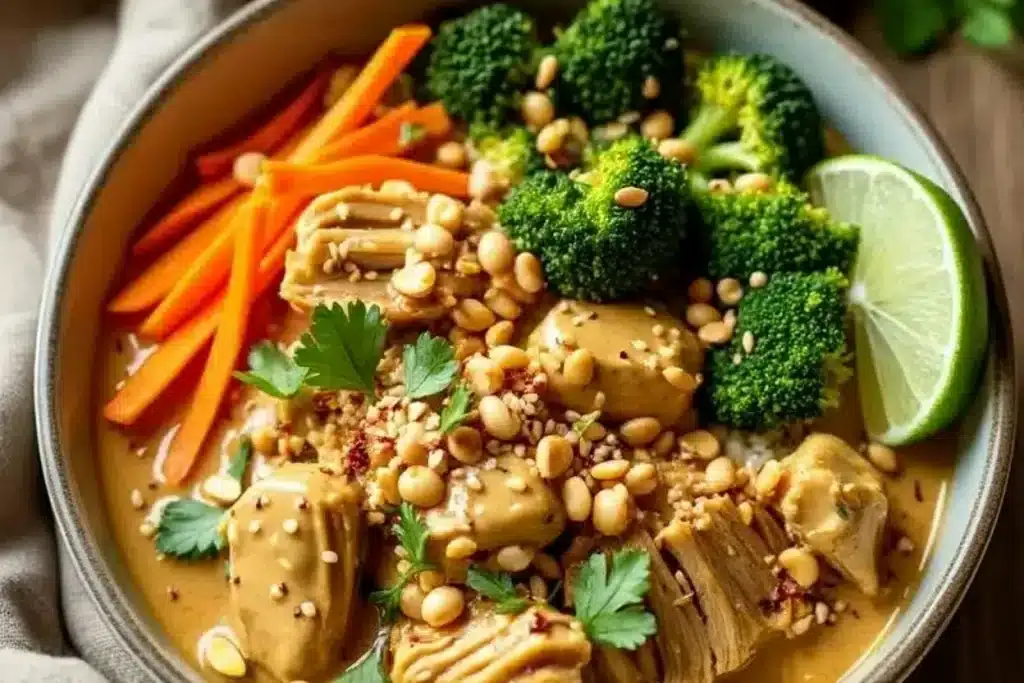 Slow Cooker Thai Peanut Chicken