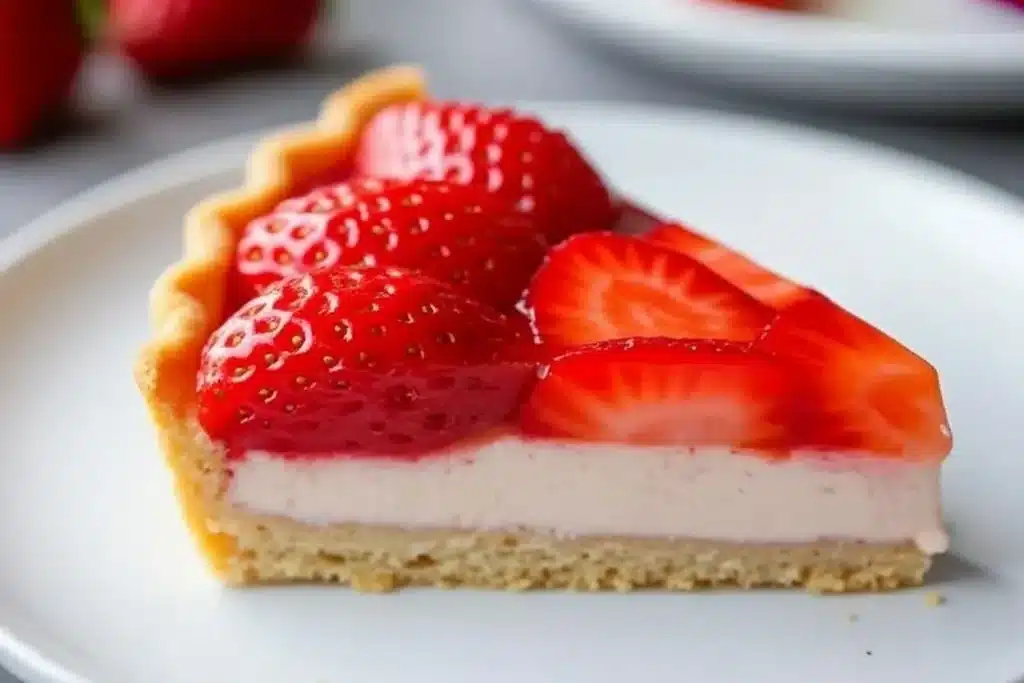 strawberry almond tart