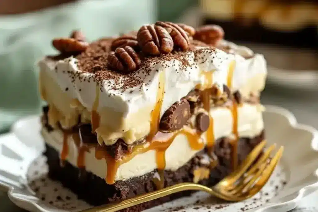 Turtle Lasagna Dessert
