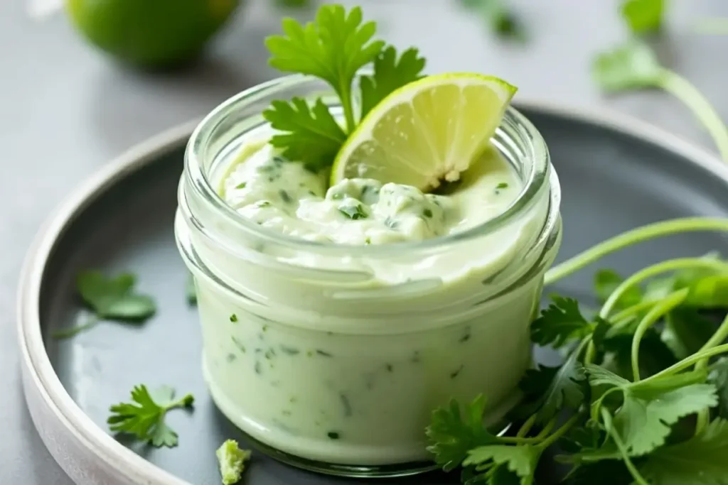 Easy Creamy Cilantro Garlic