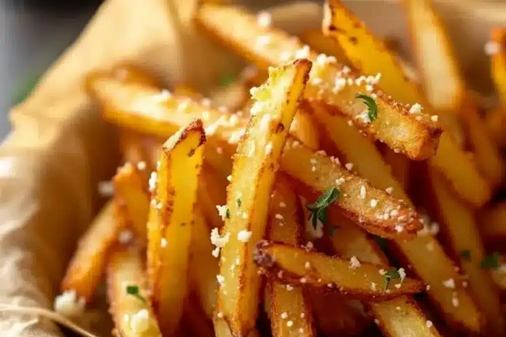 Air Fryer Garlic Parmesan Fries