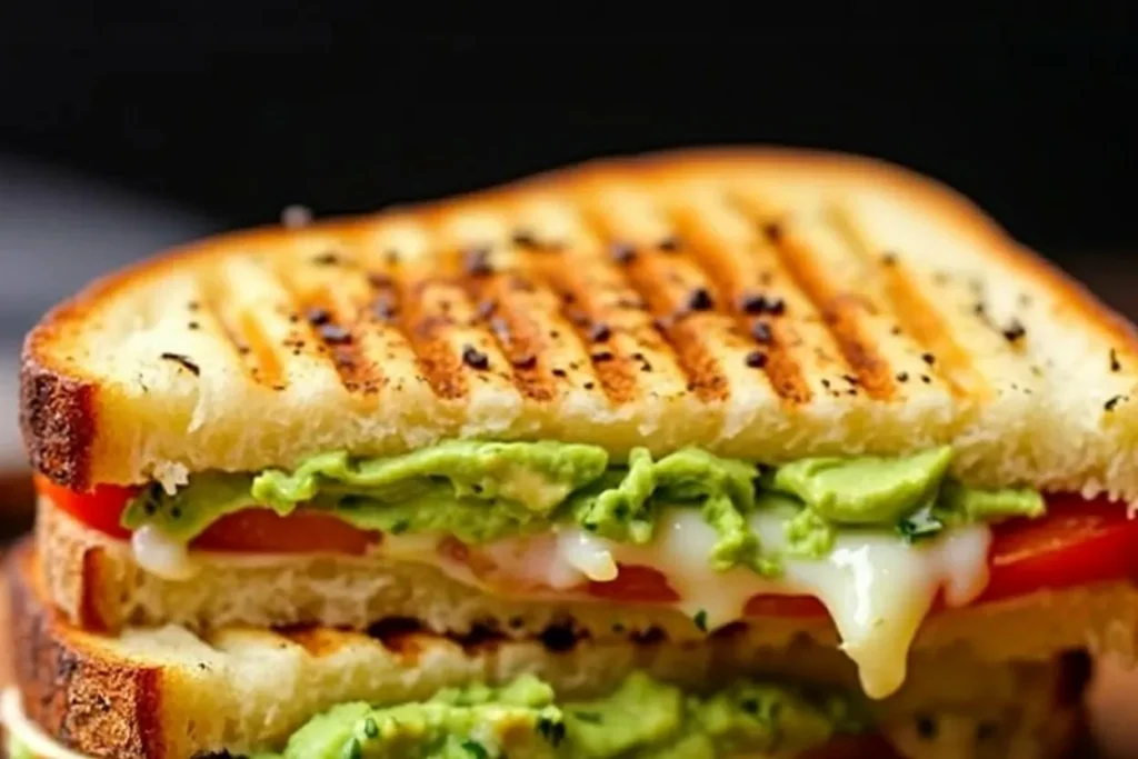 avocado mozzarella tomato grilled cheese