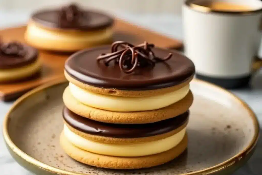 Boston Cream Pie Cookies