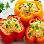 Buffalo Chicken Stuffed Bell Peppers