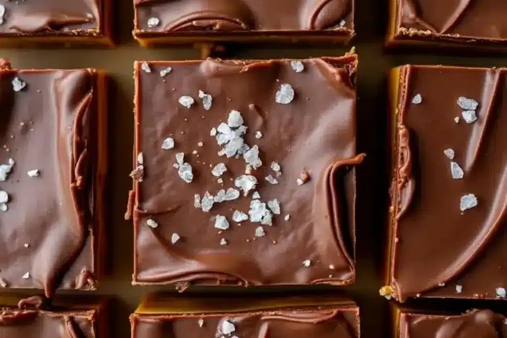 Caramel Pretzel Crack Bars