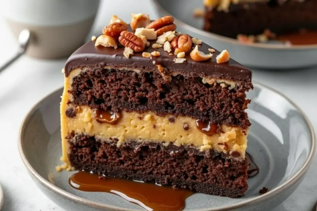 German Chocolate Poke Cake