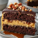 German Chocolate Poke Cake