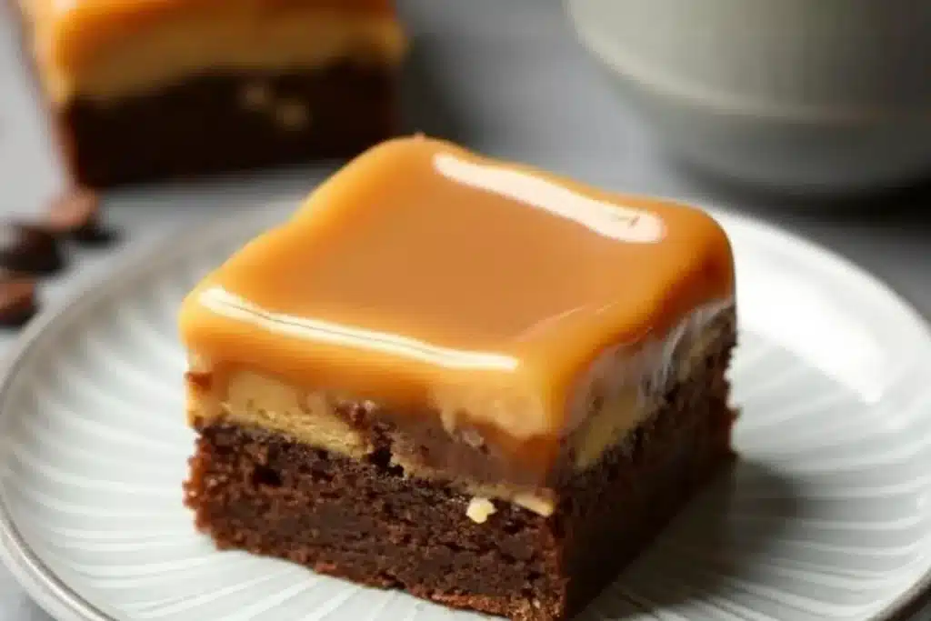 Coffee Caramel Blondies