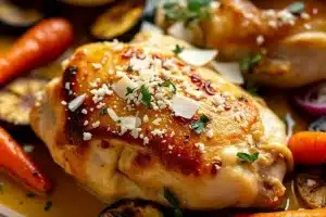 Creamy Garlic Parmesan Chicken Thighs