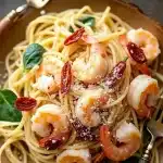 Creamy Tuscan Garlic Shrimp Pasta