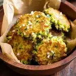 crispy parmesan zucchini fritters