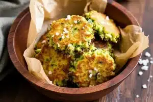 crispy parmesan zucchini fritters