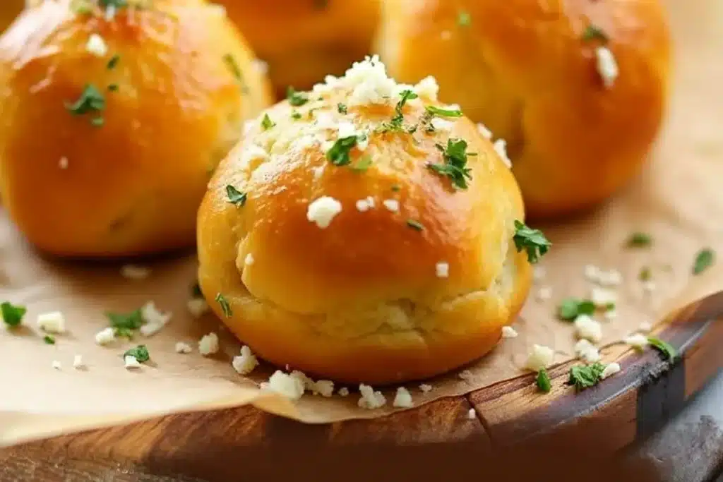 garlic parmesan cheeseburger bombs