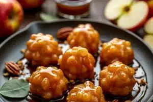 Glazed Apple Fritter Bites