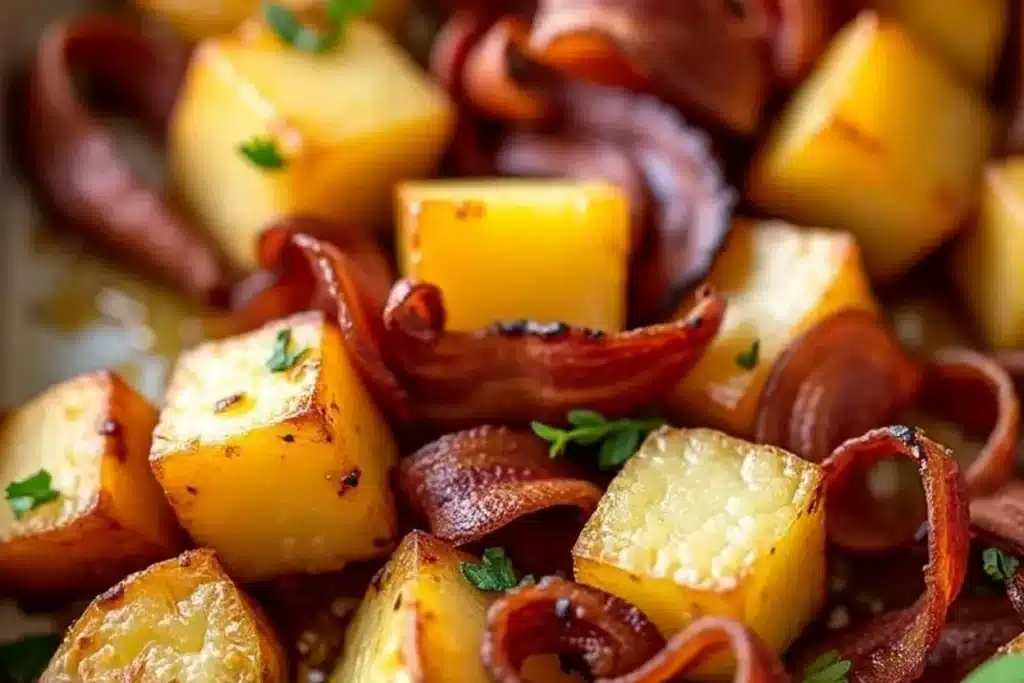 Honey Bacon Roasted Potatoes