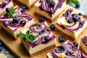 Lemon Blueberry Cheesecake Bars