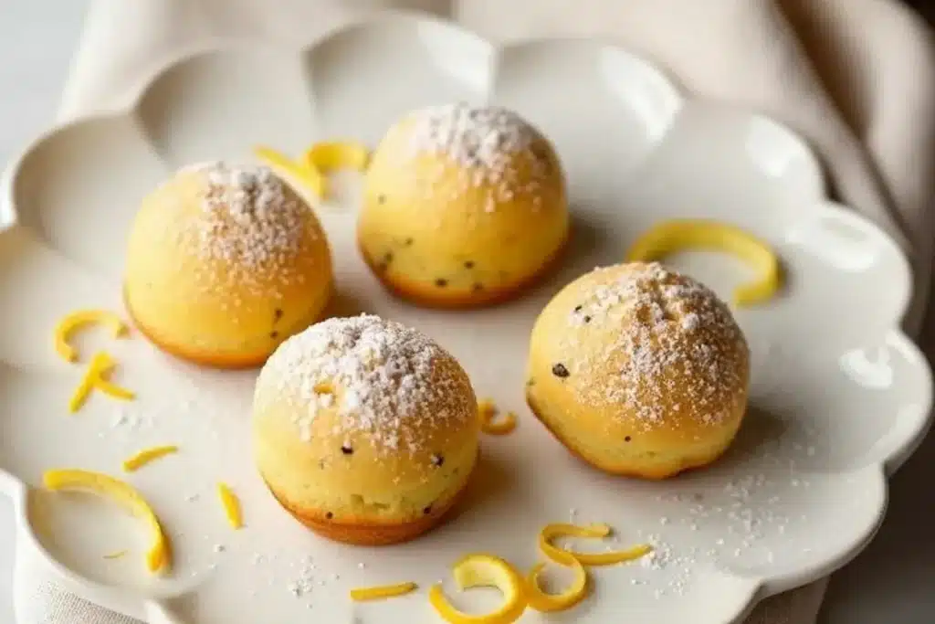 Lemon Poppy Seed Cake Bites