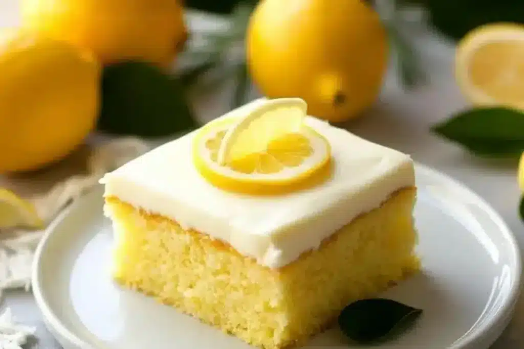 lemon sheet cake