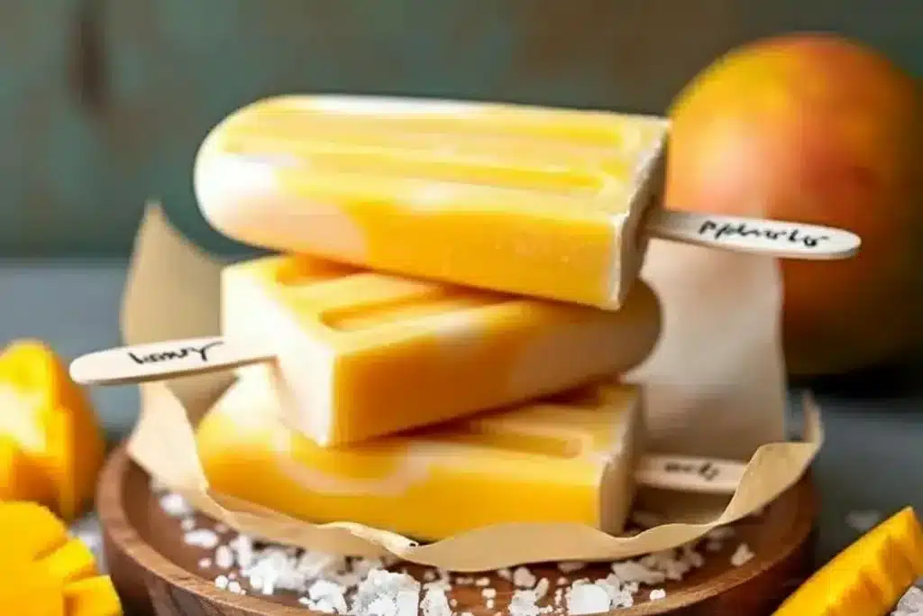 mango coconut popsicles