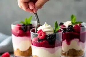 No-Bake Berry Cheesecake Parfaits