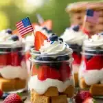 Patriotic Berry Trifle Jars