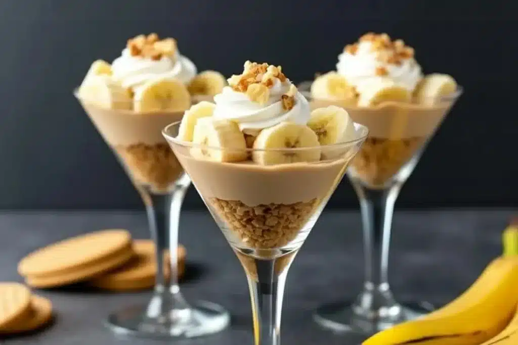 Peanut Butter Banana Pudding Parfaits