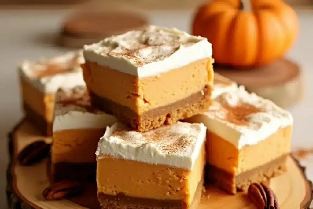 Pumpkin Spice Cheesecake Bars