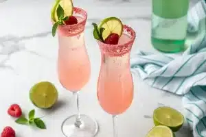 Raspberry Lime Sparkler
