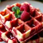 Red Velvet Marble Waffles