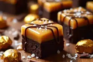 Salted Caramel Brownie Bites