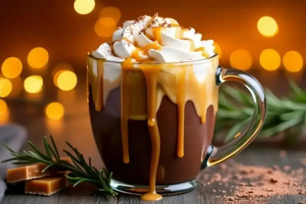 salted caramel hot chocolate