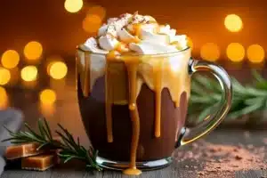 salted caramel hot chocolate