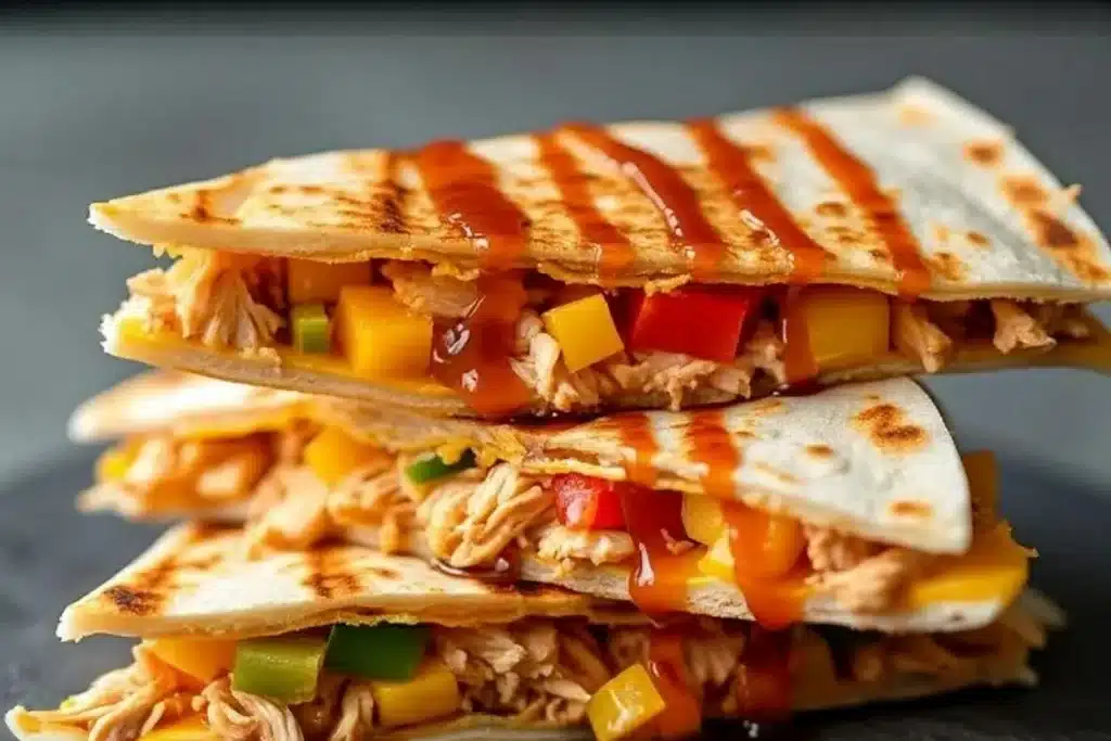 smoky chipotle chicken quesadillas