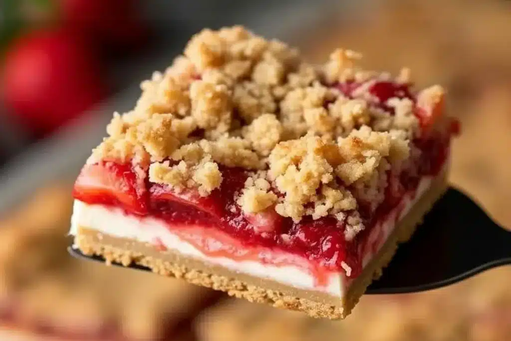 Strawberry Crumble Bars