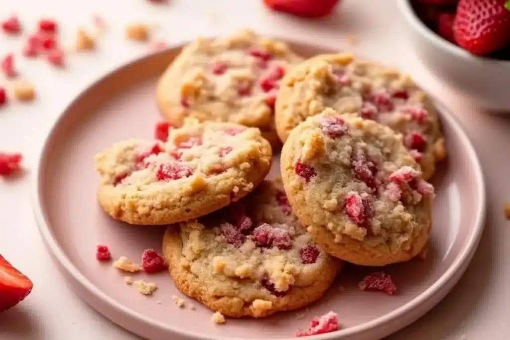 Strawberry Crunch Cookies