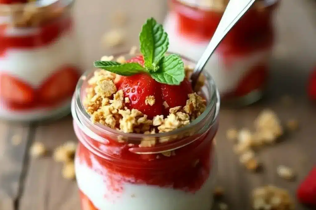 Strawberry Granola Parfait