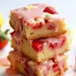 Strawberry Lemon Blondies