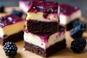 Blackberry Cheesecake Brownies